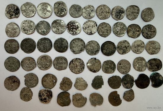 Двуденарии 1500-х,1600-х одним лотом