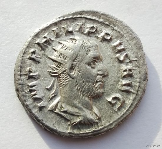Филипп I Араб (244-249 гг.) Аннона. Антониниан. Двойной денарий. Серебро. /9