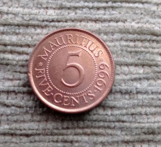 Werty71 Маврикий 5 центов 1999
