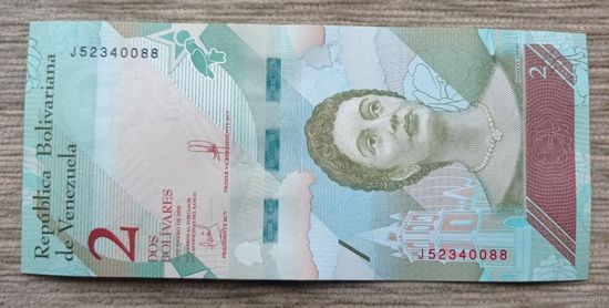Werty71 Венесуэла 2 боливара 2018 UNC банкнота