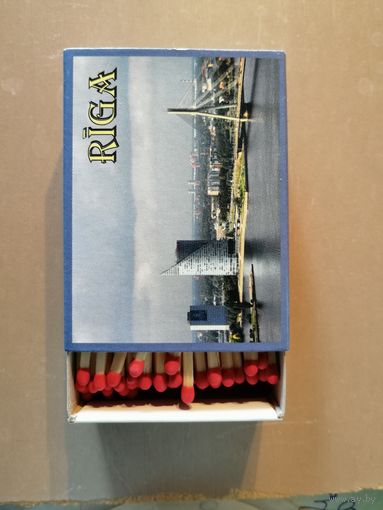 Латвия, города на спичечных коробках, Рига, 7 х 5 х 2 см, спички