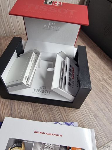 Оригинальная коробка для часов Tissot, красная, классическая