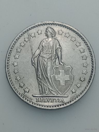 Швейцария 1 франк 1981 года .