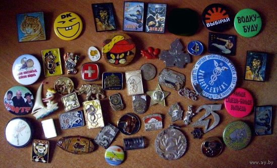 Значки, сборный лот, более 50шт