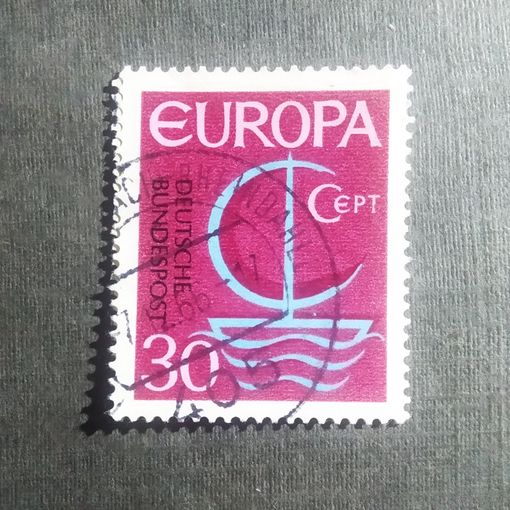 Марка Германия 1966 год Европа СЕРТ