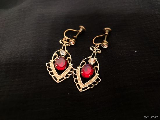 Серьги подвески винтаж