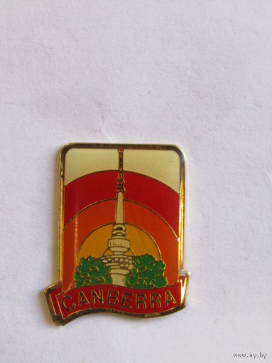 Значок. Знак. "Канберра - Столица Австралии". "Canberra". м
