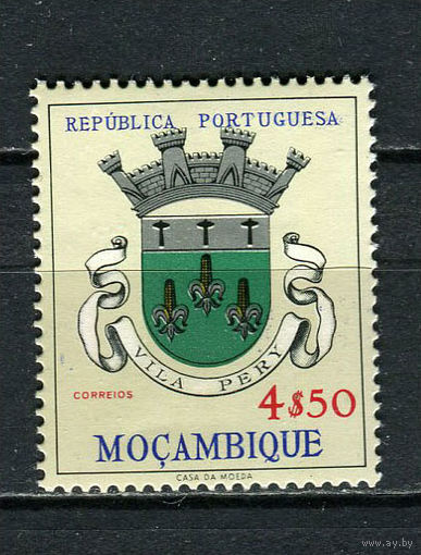 Португальские колонии - Мозамбик - 1961 - Герб 4,50Е - [Mi.471] - 1 марка. MNH.  (Лот 61Gс)-T2P3