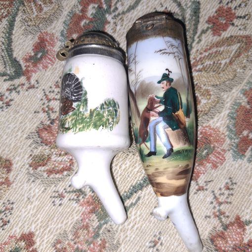 Трубки курительные. Фарфор. Егерские. Охота. Германия.