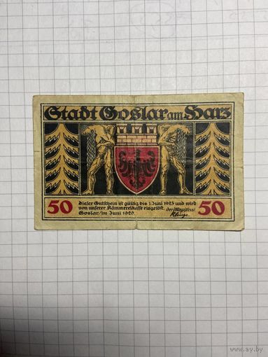 Нотгельд 50 пфеннигов 1921 год. -2112