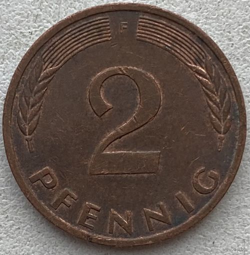 Германия 2 пфеннига 1978 г. F