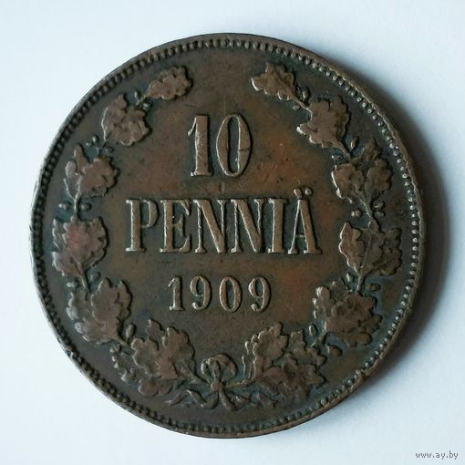 10 пенни 1909 года. XF.