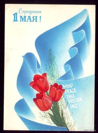 1989 год А.Любезнов С праздником 1 мая