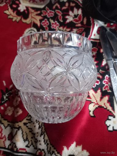 Фруктовница, конфетница хрусталь