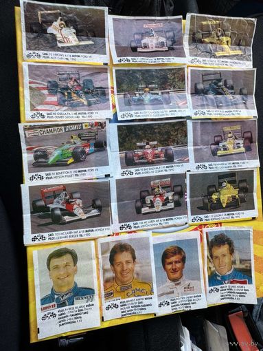 70  вкладышей  Формула 1  Formula 1