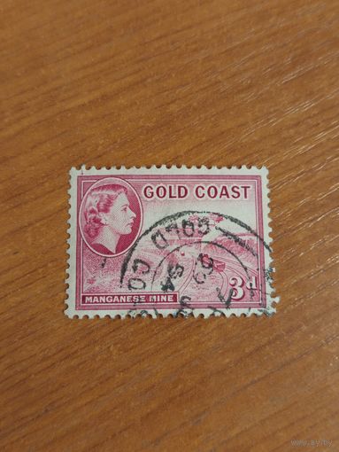 1952 Британская колония Золотой Берег поезд железная дорога королева (4-4)