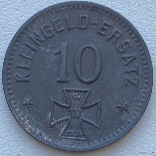 Германия Вальдзее 10 пфеннигов 1918 г. Нотгельд