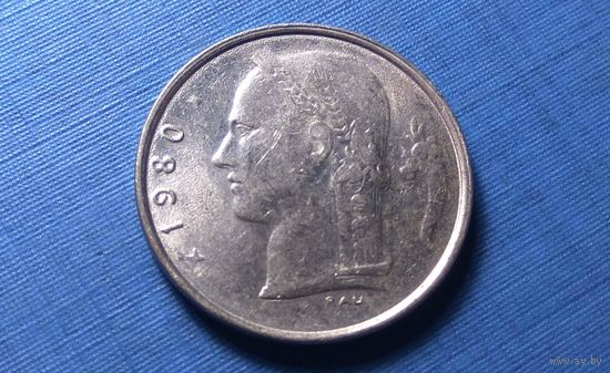 1 франк 1980 BELGIE. Бельгия. XF! (2)