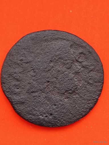 Солид (боратинка) 1661 г. польский герб, Ян II Казимир(4). Большая голова, ночная цапля справа, отметка МД- "TLB",; без мц.