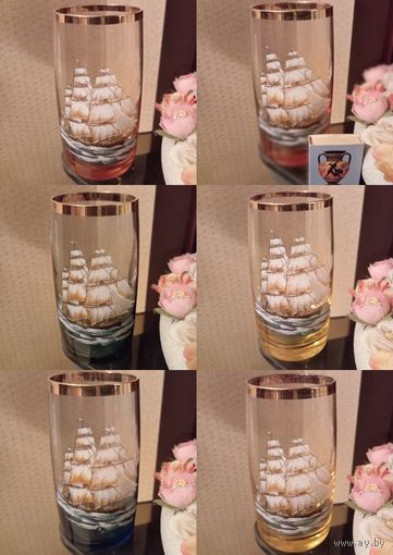 С 1 руб БОКАЛЫ-СТАКАНЫ 6 шт Германия 3 ДНЯ