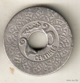 Марокко 25 сантим 1921