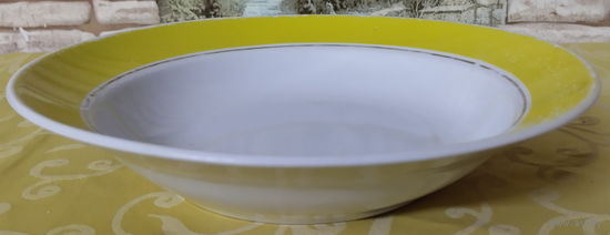 Тарелка суповая-11 СССР. Полтавский фарфоровый завод (Полтава), 1965-1991 гг