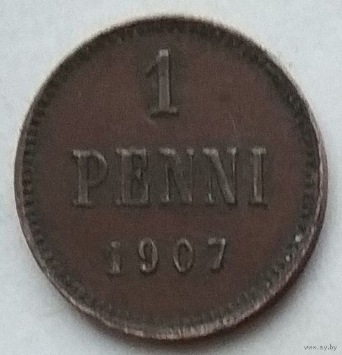 Россия для Финляндии 1 пенни 1907 г.