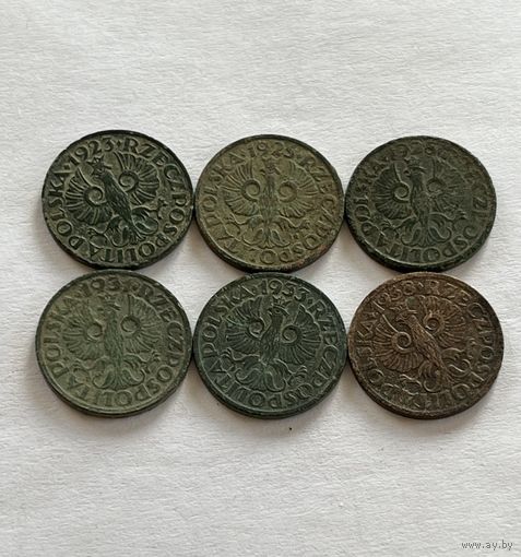 Польша 1 грош 6 монет