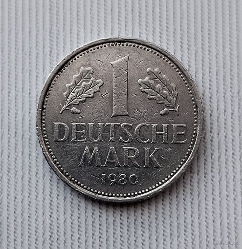 1 марка 1980 года (J) Германия. Федеративная республика (ФРГ).