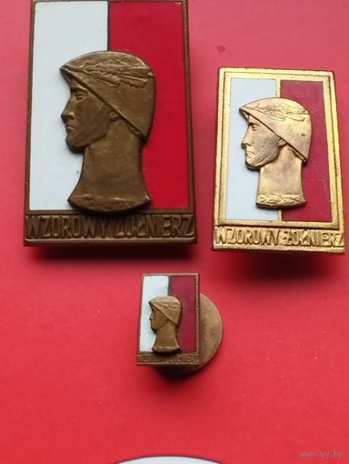 Знаки " Отличный солдат" , Войско Польское. Социализм.