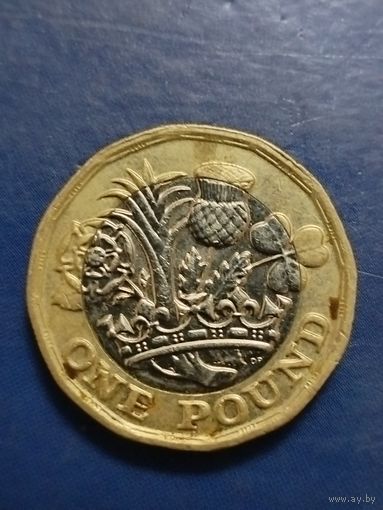 Великобритания 1 фунт 2016