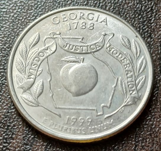 США , 1999     D    Квотер штата Джорджия    ( 1-6-8 )