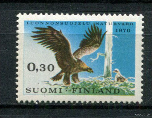 Финляндия - 1970 - Год охраны природы, Беркут - [Mi. 667] - полная серия - 1 марка. MNH.  (Лот 180AO)