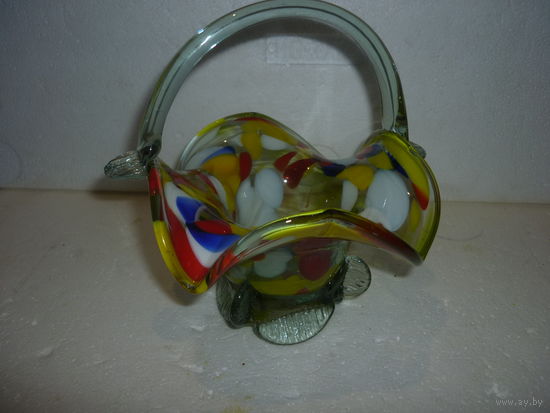 Конфетница Корзинка Нёман СССР