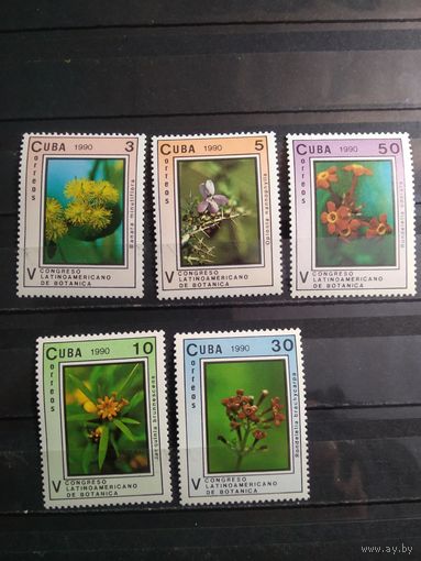 Куба 1990 г. Цветы.