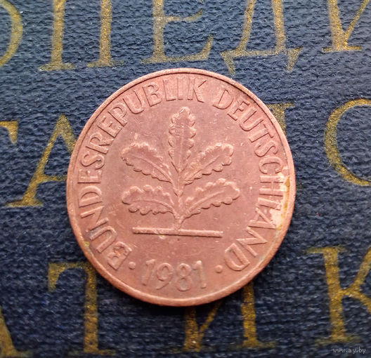 2 пфеннига 1981 (F) Германия ФРГ #01