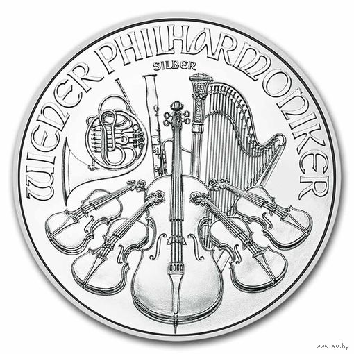 Австрия 2025г. "Венская филармония" СЕРЕБРО!!! 999. 31,107гр (1oz)