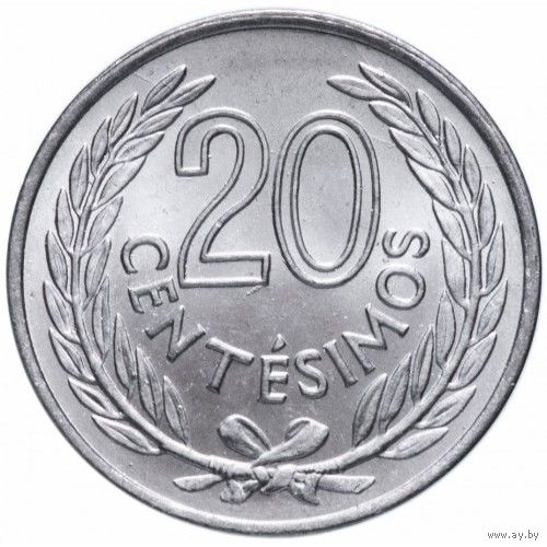 Уругвай 20 сентесимо, 1965 UNC