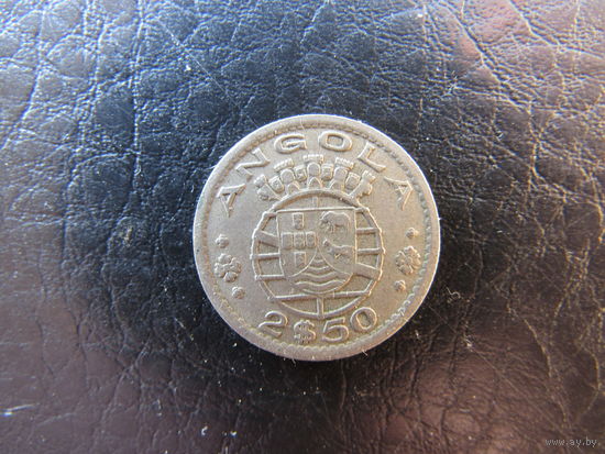 Ангола. 2,5 эскудо. 1953. С 20 копеек. Распродажа коллекции. Смотрите другие лоты.
