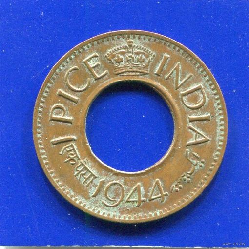 Британская Индия 1 пайс 1944 , Претория