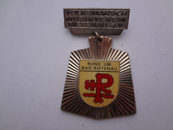Медаль  Народный марш. Музыкальный клуб город Ратенов.