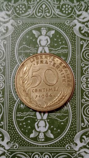 Франция 50 сантимов 1964