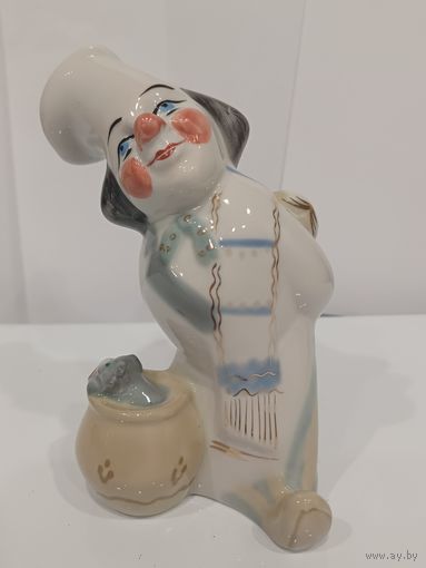 Все лоты с 1р.Повар и кот статуэтка