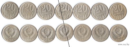 20 копеек СССР 1983 года