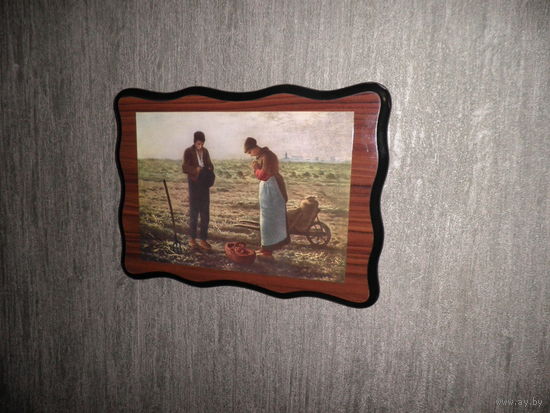 Анжелюс,картина (репродукция) французского художника барбизонской школы Жана Франсуа Милле, написанная в 1857-1859 гг.С рубля.