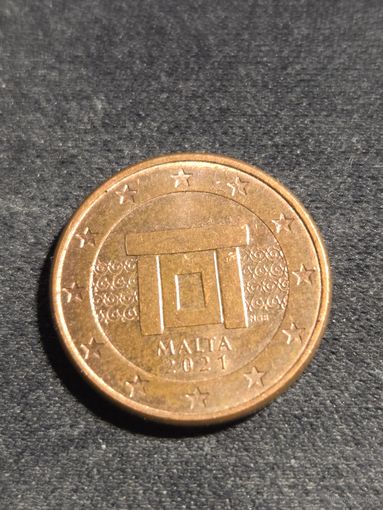 Мальта 1 евроцент 2021