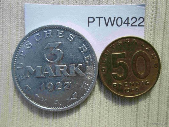 3 марки  Германии 1922 г