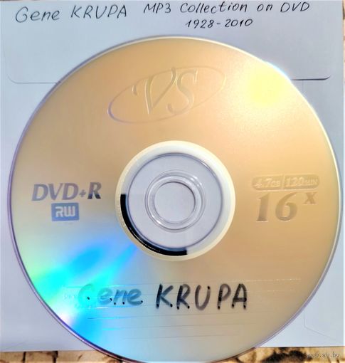 DVD MP3 Gene KRUPA Collection (Jazz, Swing) - 1 DVD-5