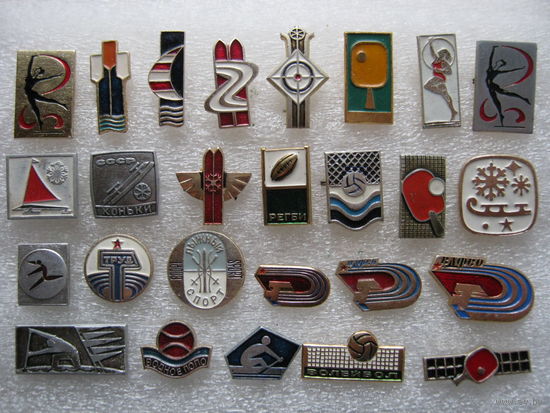 Виды спорта, цена за 1 шт., на выбор.