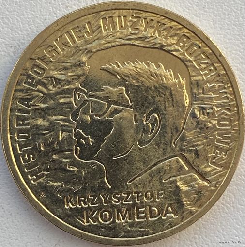 Польша 2 злотых 2010 г. История польской музыки. Кшиштоф Комеда